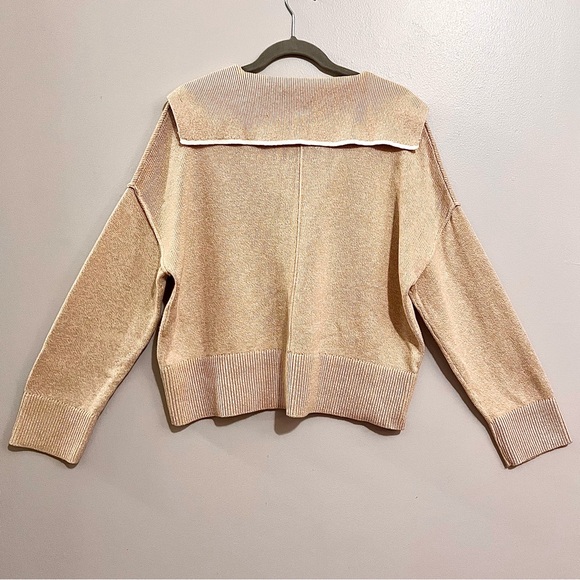NWT Banana Republic Sailor Sweater in Iced Latte Beige MSRP$90 SOLD OUT ONLINE - Picture 15 of 16